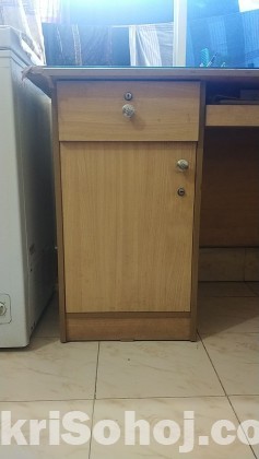 Bookshelf and reading table